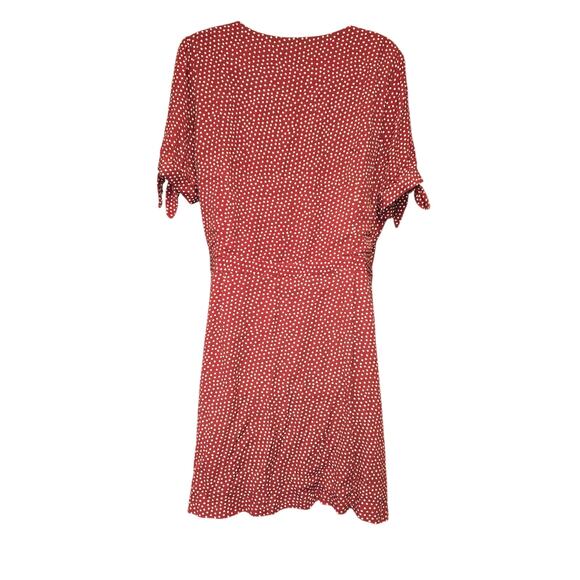 Loft Womens Size 16 Romper Flowy Wrap Tie Polka Dot Shorts Beach Vacation - Picture 4 of 16